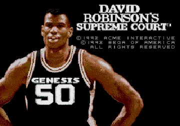 David Robinson Basketball (Japan) screen shot title